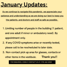 COVID January Updates